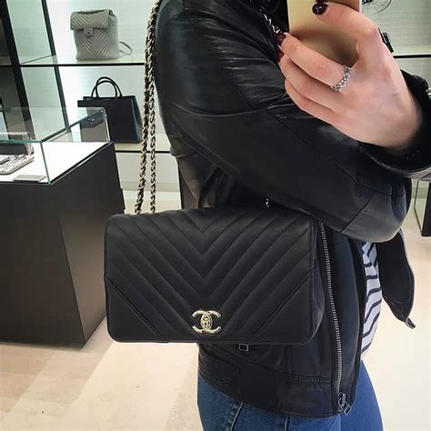 chanel studded chevron bag|Chanel statement flap.